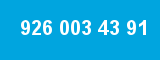 926 003 43 91 926 003 43 91